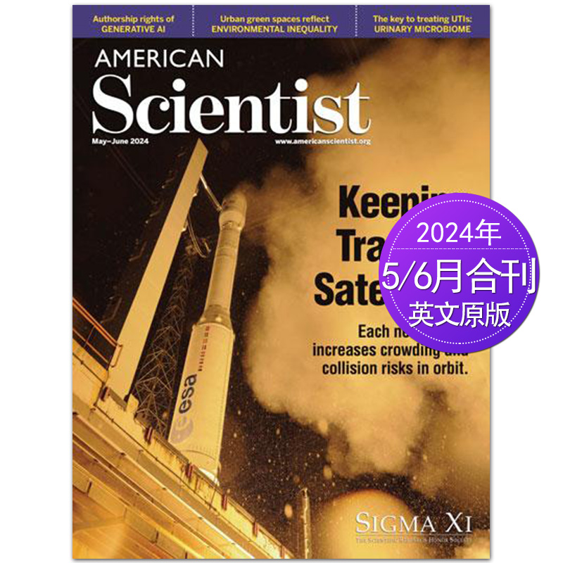 【单期/订阅】American Scientist美国科学家期刊 2024年订购6期英文原版外国期刊英语学习科普杂志书籍-图0