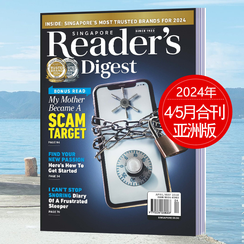 【单期任选/打包/订购】Reader's Digest 亚洲版读者文摘英文杂志 2023/24年订阅大学生英语文学故事杂志期刊 - 图1