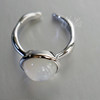 Natalia 925 silver friendship ring white mother-of-pearl