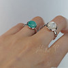 Natalia 925 silver friendship ring white mother-of-pearl
