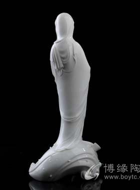 提珠观音捻珠观音站立德化陶瓷苏献忠大师名家收藏工艺品佛像摆件