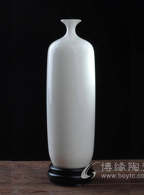 吉祥花鸟陶瓷花瓶德化白瓷客厅家居办公室桌面摆放礼品礼盒装饰品