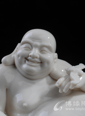 平安是福德化陶瓷弥勒佛大肚笑佛中国工艺美术大师连紫华工艺摆件