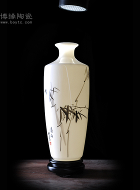 手绘家居客厅办公室摆件德化白瓷