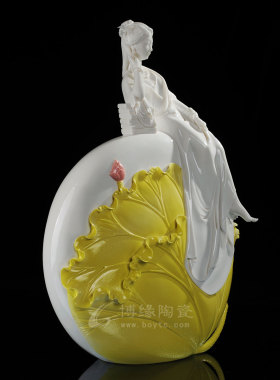 荷塘月色古典风抚琴会所德化白瓷