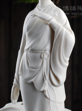德化白瓷古代四大美女工艺摆件