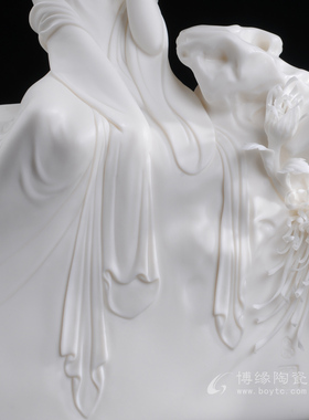 工艺古典美女风大师作品德化白瓷