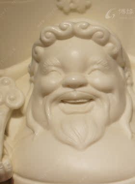 德化白瓷寿星公送长辈工艺摆件
