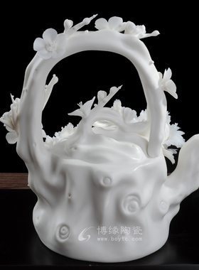 白瓷会所领导礼品乾坤装饰摆件