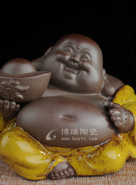 德化陶瓷风水汽车如意工艺摆件