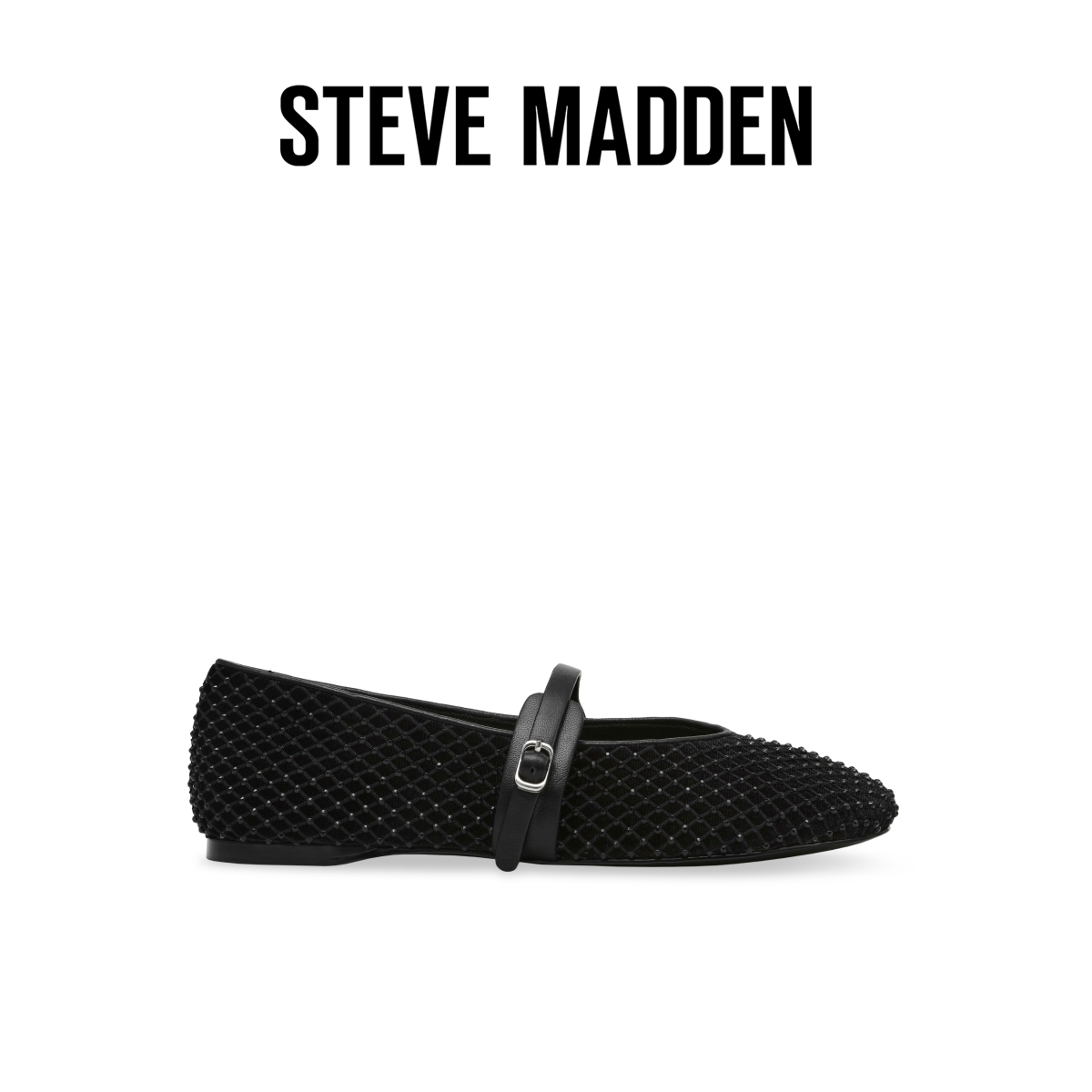 Steve Madden 女鞋REJOICE-R闪钻玛丽珍鞋方头豆豆鞋 - 图0