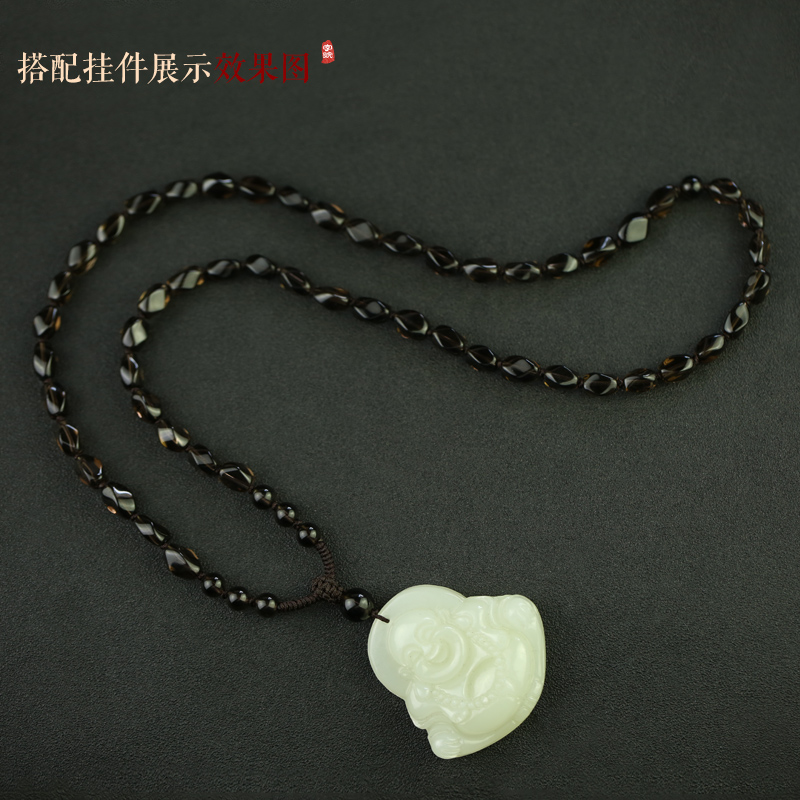 菱形切面茶水晶手工编织大气项链绳 皓埼绳