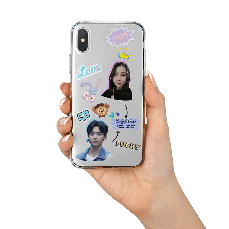 来图定制手机壳抠图头像亲子设计适用于任意机型14iPhone华为P30