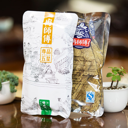冉师傅五星牛肉干250g古法原切大块散装手撕重庆老字号万州特产 - 图0