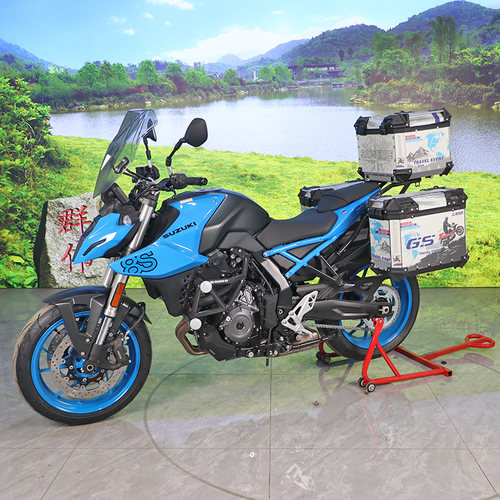 适用于铃木GSX-8S保险杠前护杠GSX800RQ双头竞技防撞保护杠改装件 - 图2