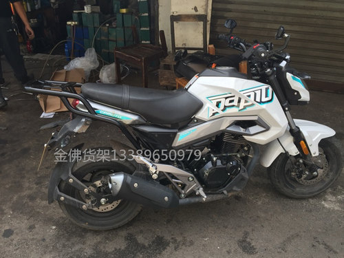 适用于春风ST狒狒CF125-3尾架 后货架 国四125-3后衣架尾箱架改装 - 图2