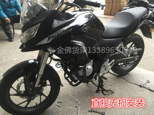 适用于新本战鹰CBF190X保险杠 CBF190TR竞技保险杠防摔胶防摔杠护-图0