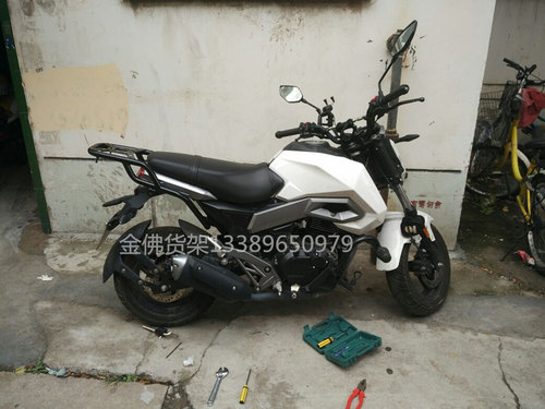 适用于春风ST狒狒CF125-3尾架 后货架 国四125-3后衣架尾箱架改装 - 图1