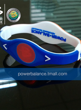 POWER BALANCE 霸能 能量平衡公司 手环 比赛日手环 橘蓝双色手环