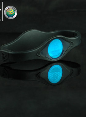 powerbalance霸能蓝纯色手环