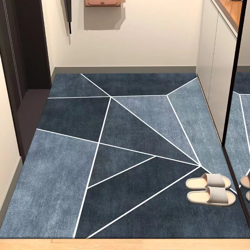 Entrance door floor mat, entrance door mat, Nordic living room, bedroom, entrance door, entrance door, anti-slip, water-absorbent carpet foot mat