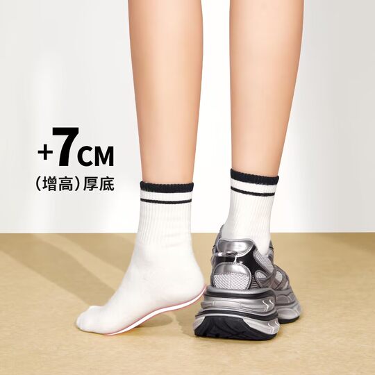 Camel Women's Shoes 2026 Spring Plus Velvet Silver Moon Outdoor Retro Dad Shoes Thick-Soled Sports Shoes Heightening Casual Shoes for Women