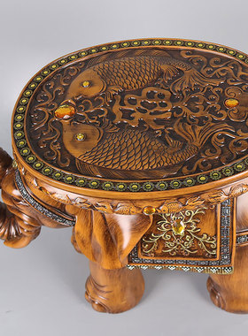 招财大象换鞋凳摆件乔迁送礼