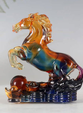 琉璃十二生肖摆件送朋友本命年