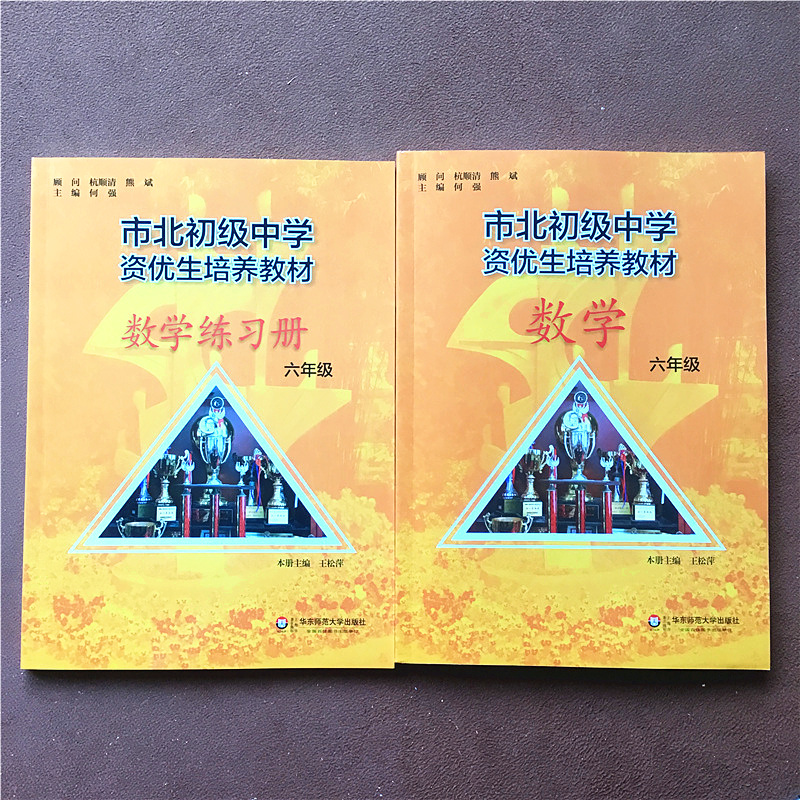 市北数学课本+练习册六年级市北初级中学资优生培养教材华东师范大学出版社七八九物理化学全套上海市思维训练奥数培优知识大全-图1