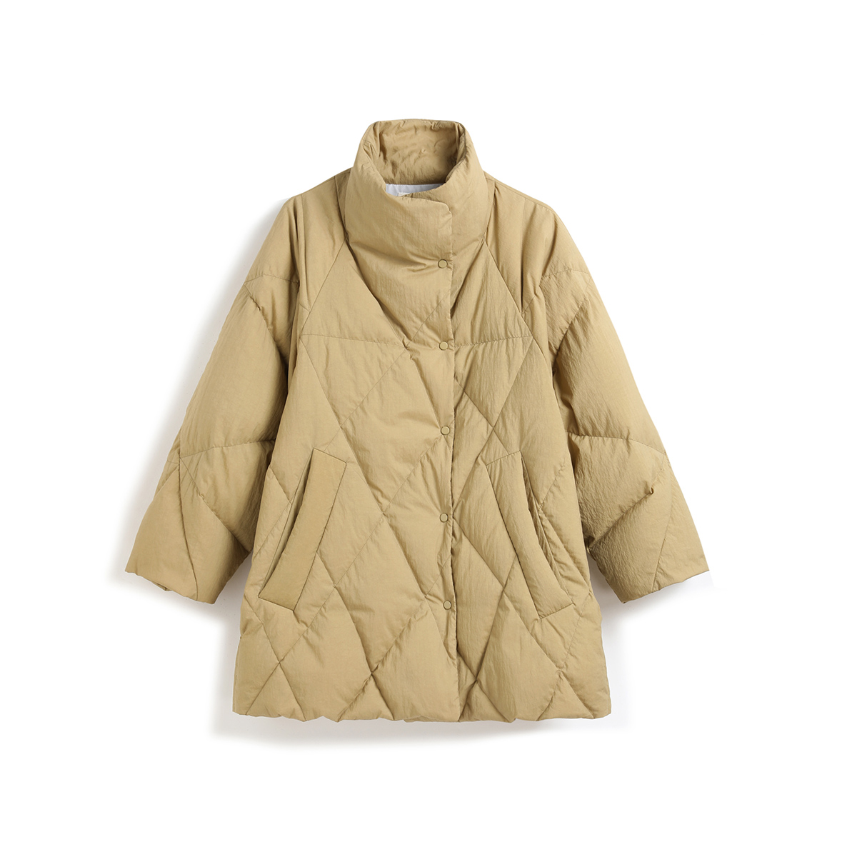 蒲PUKKA H型加厚羽绒服秋冬中长廓形防风保暖简约经典外套 - 图3