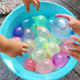 Quickly fill water balloons and play with water bombs in summer