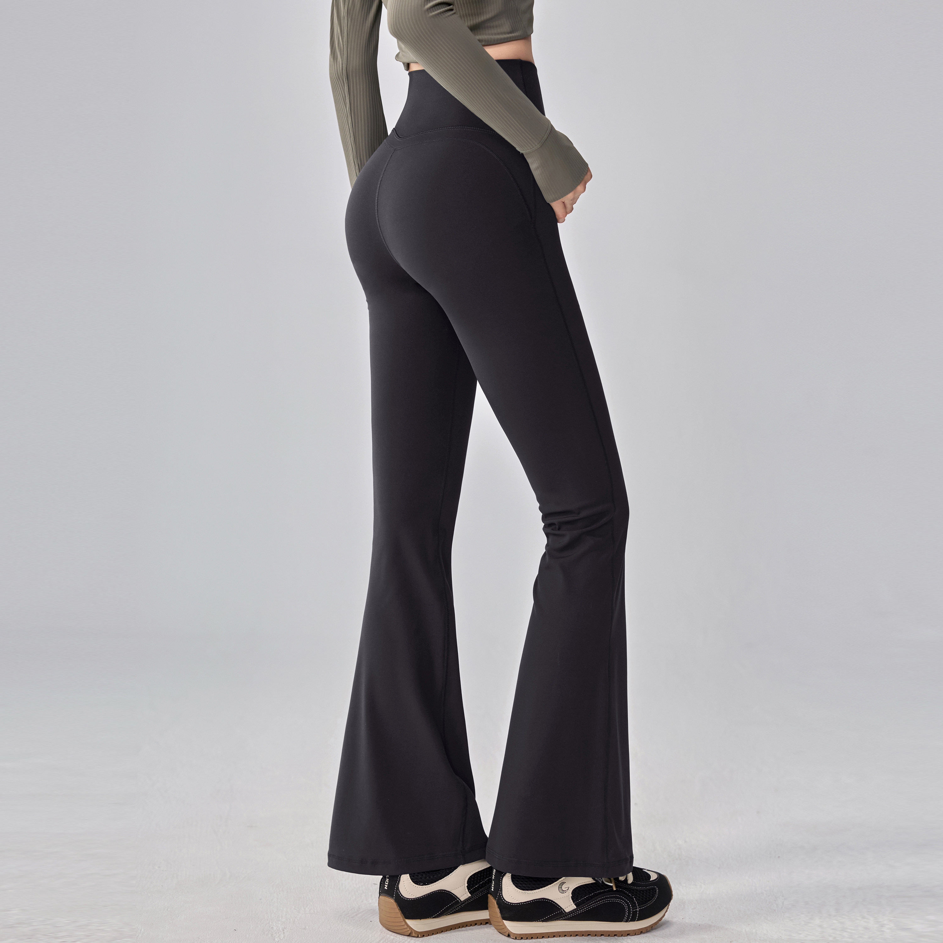 健身女孩提臀微喇瑜伽裤外穿显瘦普拉提训练长裤高腰运动裤加绒新,淘宝优惠券,粉丝福利购,淘宝优惠卷