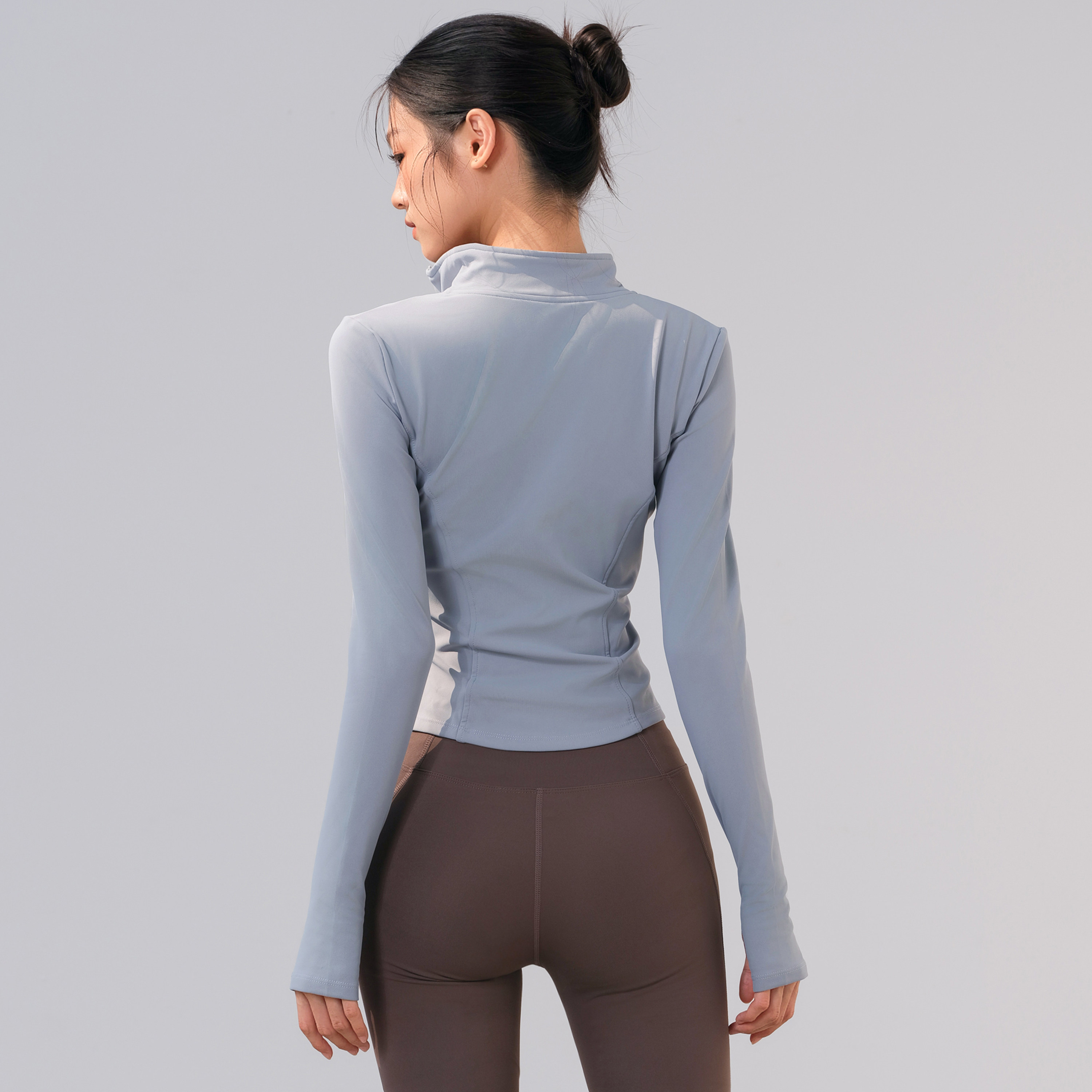 健身女孩秋冬薄绒款瑜伽服外套2026新长袖跑步运动上衣加修身显瘦,淘宝优惠券,粉丝福利购,淘宝优惠卷