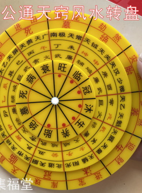 包邮 杨公通天窍理气转盘 三合风水地理盘 杨公发二十四山向罗盘