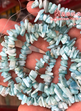 diy天然海纹石串珠半成品手链