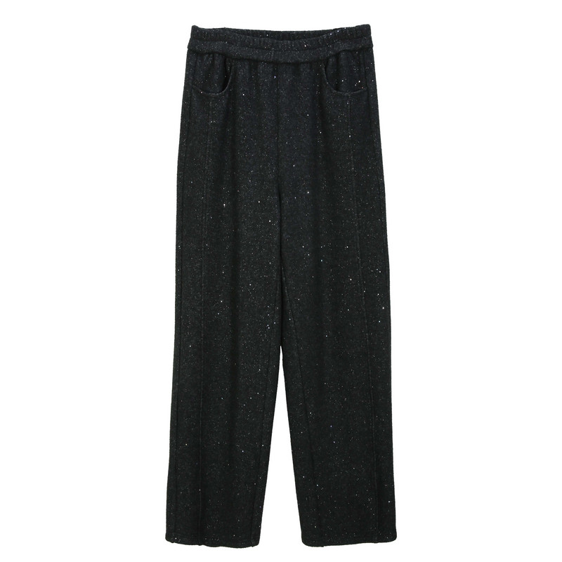 【保暖加绒裤子】纤莉秀大码女装时髦撒银设计休闲裤胖mm冬装新款,淘宝优惠券,粉丝福利购,淘宝优惠卷