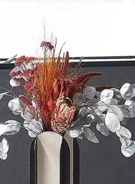 现代轻奢售楼部酒店样板房餐桌吧台茶几花艺酒具托盘组合装饰摆件