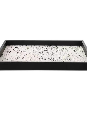 现代样板房客厅茶几酒店售楼处会所洽谈桌高档装饰花艺托盘摆件