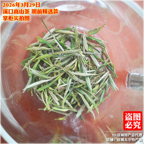溪口高山茶2026年清明前兰香茶春茶新茶绿茶叶安徽宣城土特产包邮 - 图1
