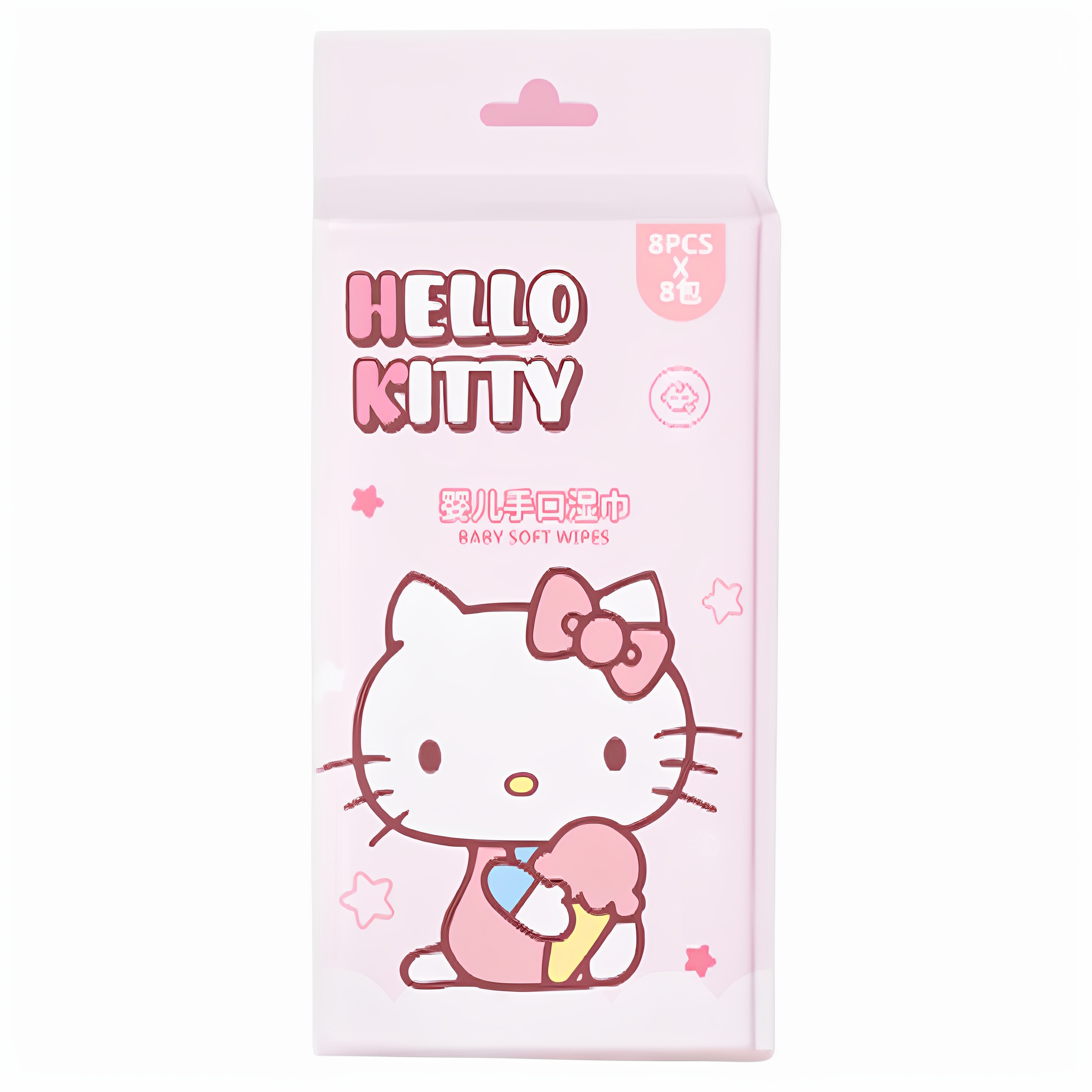 正版三丽鸥湿巾婴儿手口湿巾迷你宝宝儿童湿纸巾户外便携【4包】 - 图3