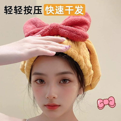 Полотенце для волос, быстросохнущая шапка, сумка, детский платок, милая шапочка для душа, хорошо впитывает воду, увеличенная толщина