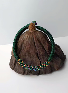 红手绳男纯手工九乘金刚结线定制