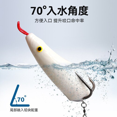 新款雷蛙打黑专用32大克重号PVC亮片远投改装钓黑鱼雷强路亚假饵 - 图1