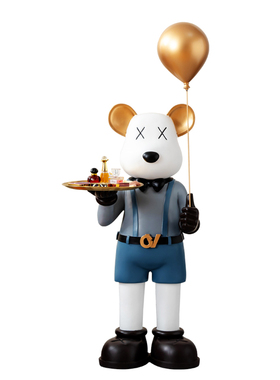 创意网红落地暴力熊收纳轻奢客厅大摆件电视柜沙发边简约卡通摆设