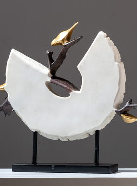 新中式禅意摆设家居电视柜装饰品创意客厅玄关摆设乔迁新居送礼品