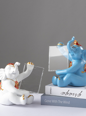 二维码小象动物实用可爱风摆件