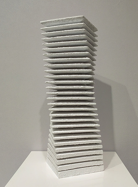 现代简约创意客厅叠高建筑模型摆件家居办公桌面玄关工艺软装饰品