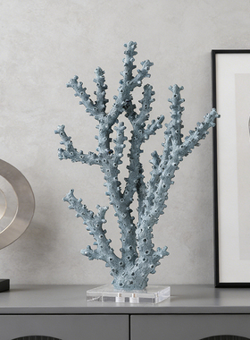 北欧仿真珊瑚树脂摆件