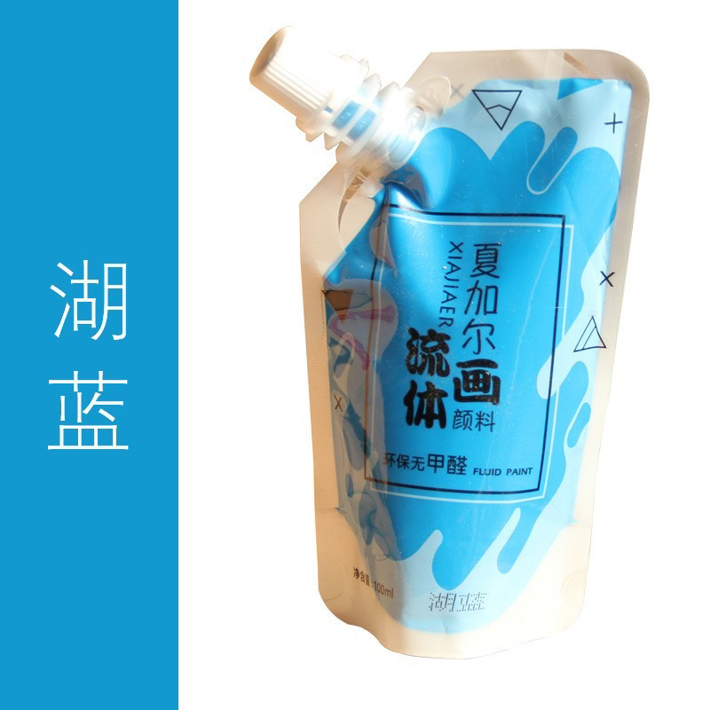 夏加尔流体丙烯颜料100ml袋装暴力熊DIY材料装饰画染料颜料批发1L - 图1