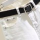 Summer ແອວສູງ ripped denim pants stretch ແຫນ້ນ